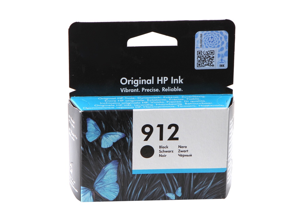 Картридж HP 912 Black 3YL80AE для OfficeJet 8013/8025 HP (Hewlett Packard)