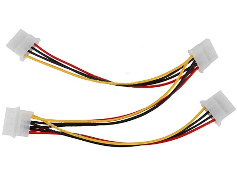 Разветвитель-переходник питания Espada 4-pin to 3/4-pin E4pinM-3x4pinF для вентилятора разветвитель питания falcon eye