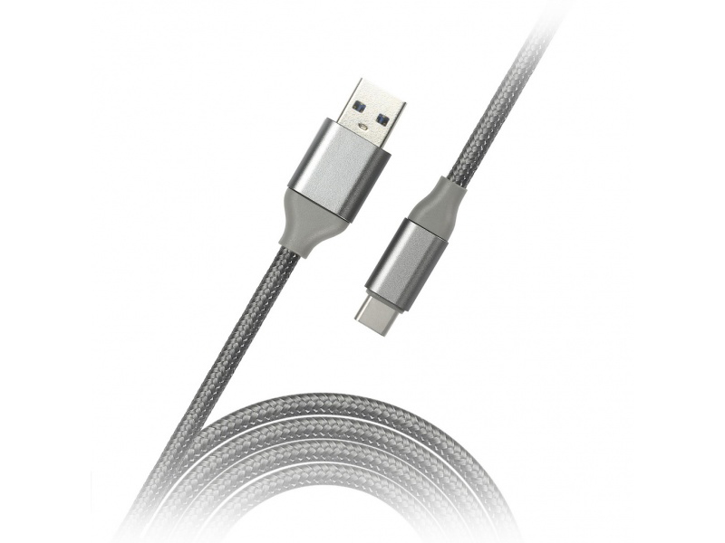 фото Аксессуар SmartBuy USB 3.0 - USB Type-C 1.2m Silver iK-3012