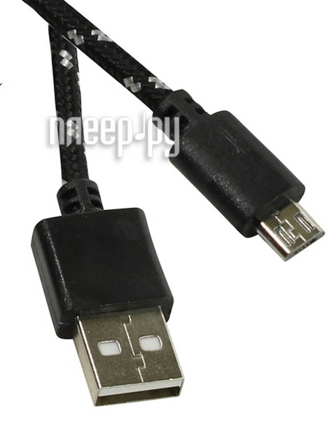 фото Аксессуар SmartBuy USB - microUSB 1.2m Black iK-12n