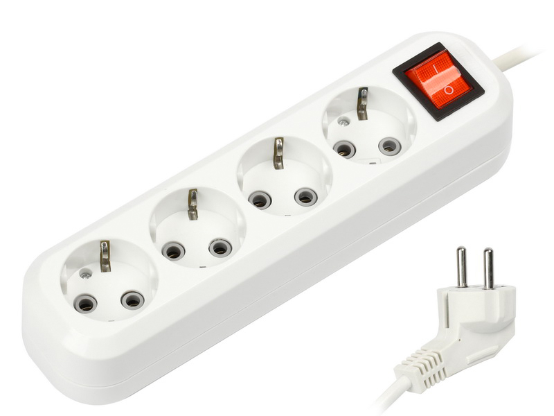 Удлинитель SmartBuy 4 Sockets 5m SBE-16-4-05-ZS 263₽