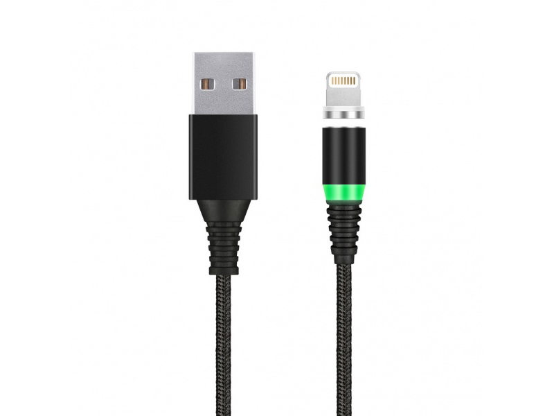 фото Аксессуар SmartBuy USB - Lightning 1.0m 2A Black iK-510mt-2-k