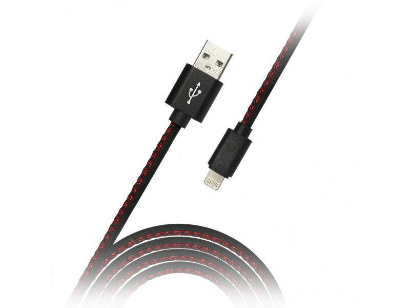 фото Аксессуар SmartBuy USB - Lightning 1.2m Black iK-512pu