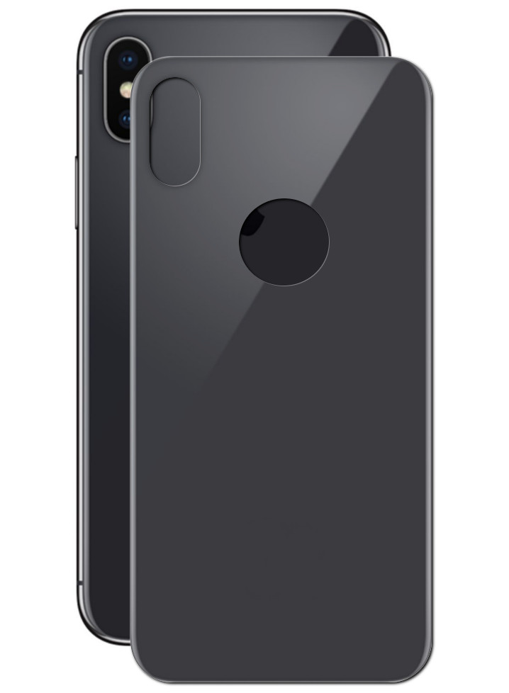 фото Аксессуар Защитное стекло SmartBuy для задней панели APPLE iPhone X 10D Black SBTG-3D0032