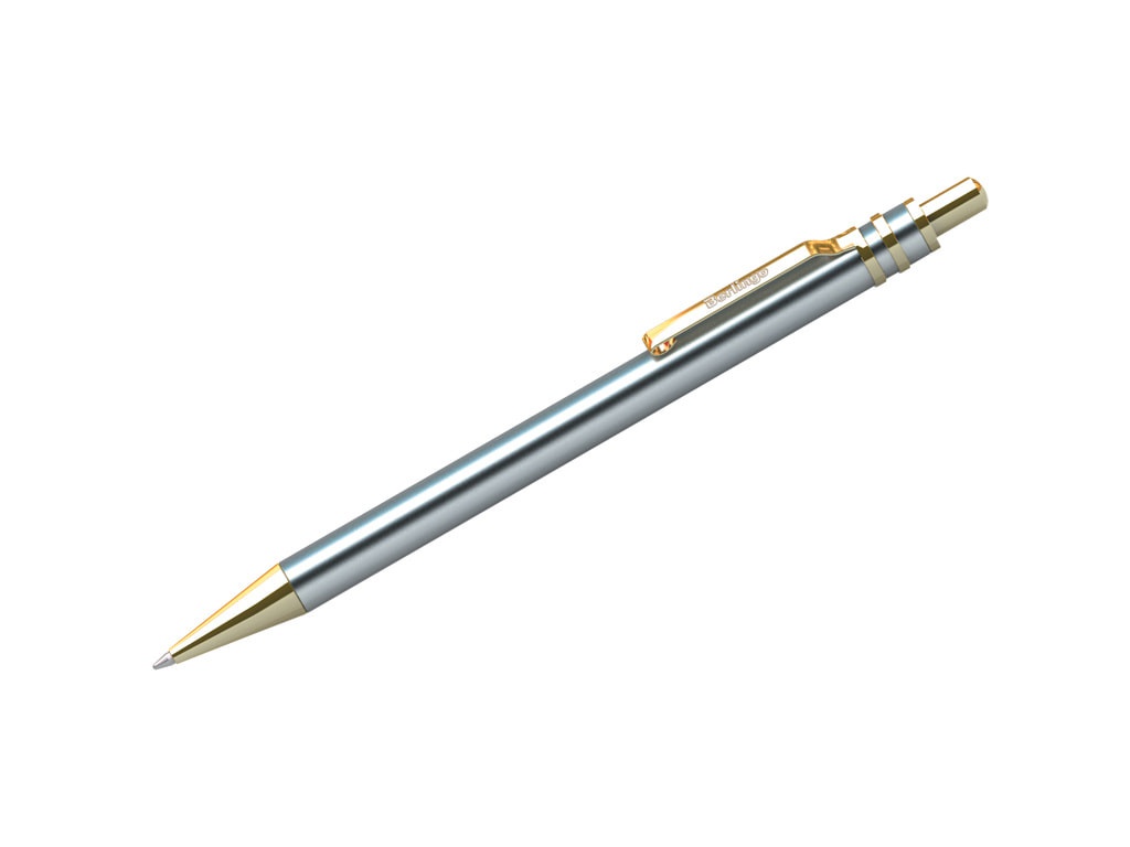 

Ручка шариковая Berlingo Silver Premium 0.7mm корпус Chrome-Gold, стержень Blue CPs_72935, Silver Premium
