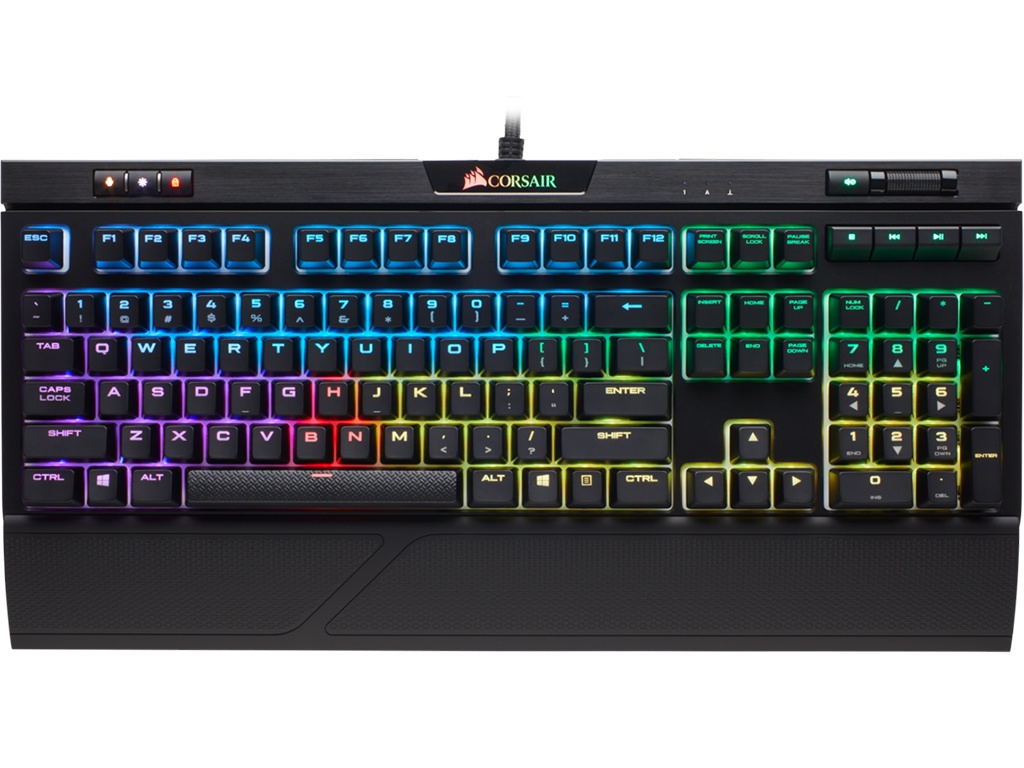 

Клавиатура Corsair Gaming Strafe RGB MK.2 Cherry MX Red (Russian) CH-9104110-RU, CH-9104110-RU