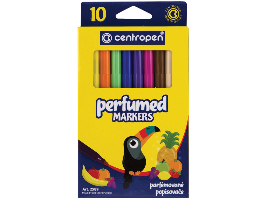 

Фломастеры Centropen Perfumed 2-3mm 10 цветов 2589/10К, 2589/10К