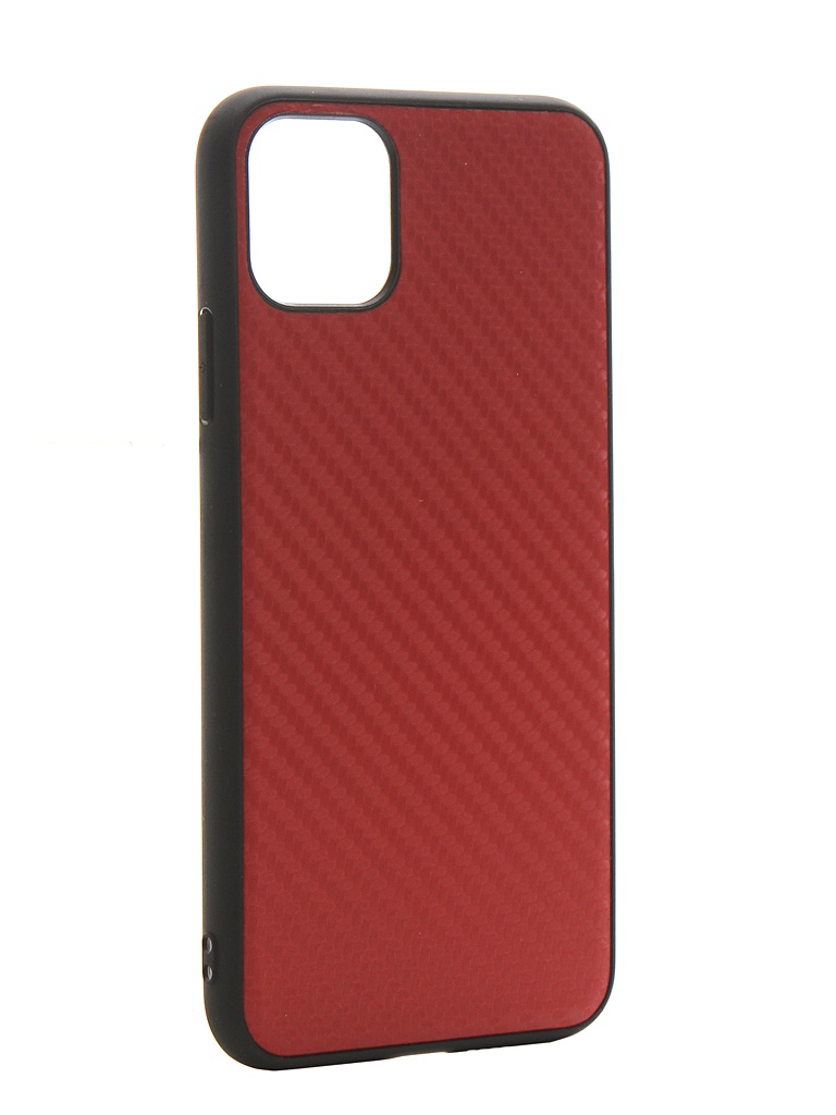 Чехол G-Case для APPLE iPhone 11 Pro Max Carbon Red GG-1164 iphone 14 pro max mag noble collection carbon k doo золотистый is005630