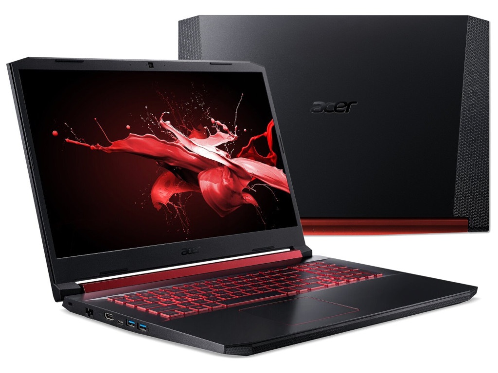 фото Ноутбук acer nitro 5 an517-51-539q nh.q5cer.029 (intel core i5-9300h 2.4 ghz/8192mb/1000gb+256gb ssd/nvidia geforce gtx 1650 4096mb/wi-fi/bluetooth/cam/17.3/1920x1080/winduws 10)