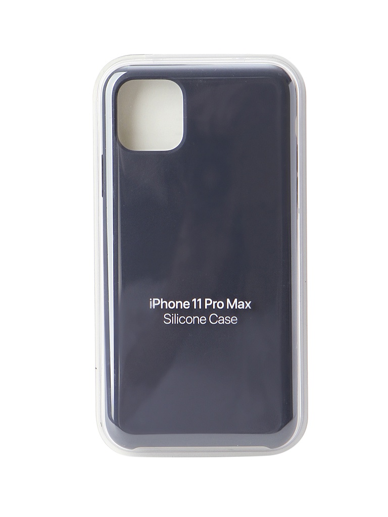 фото Чехол для apple iphone 11 pro max silicone case midnight blue mwyw2zm/a