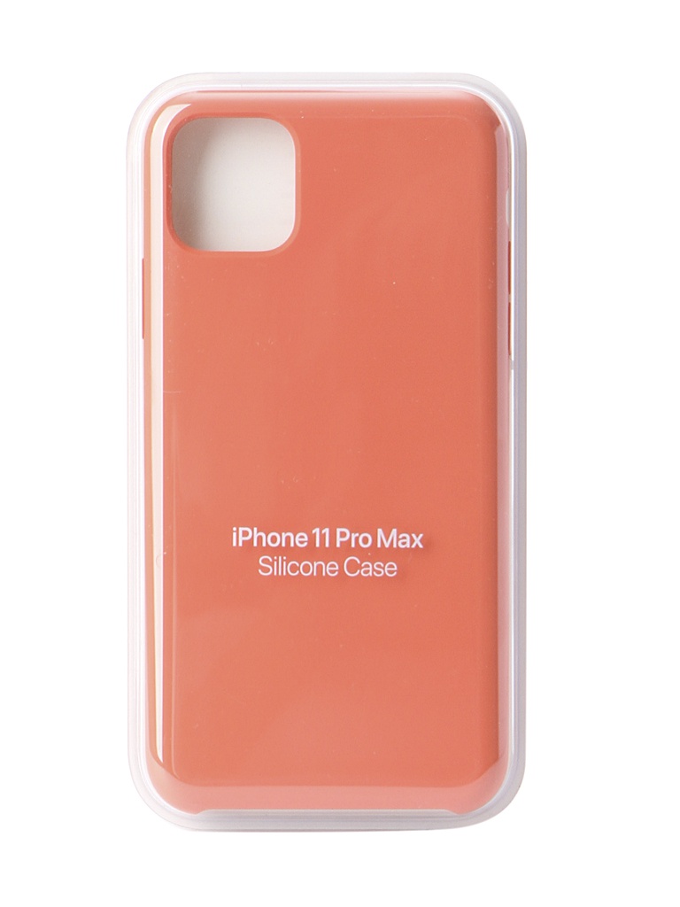 фото Чехол для apple iphone 11 pro max silicone case clementine orange mx022zm/a