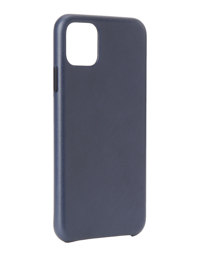 фото Чехол для apple iphone 11 pro max leather case midnight blue mx0g2zm/a