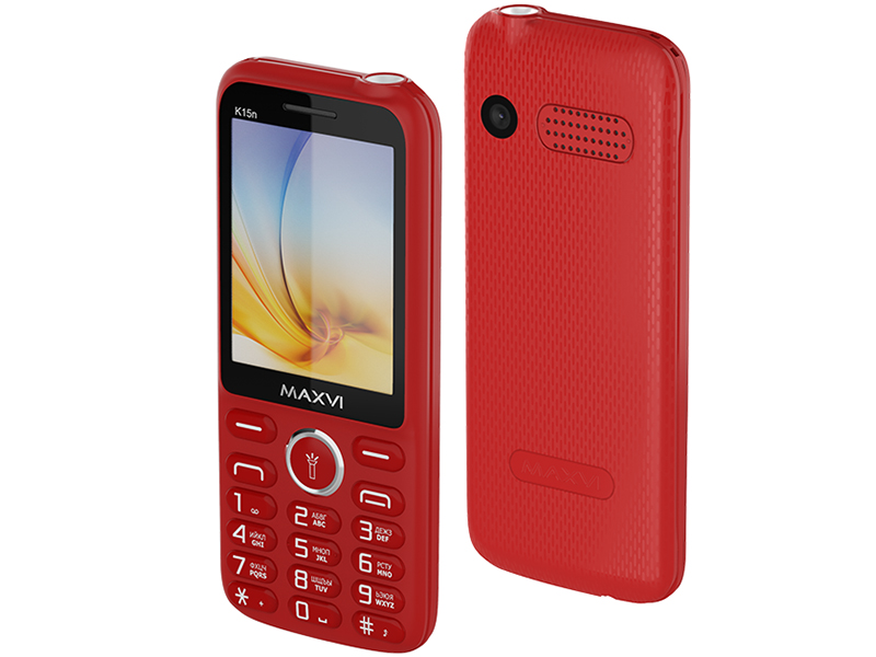 

Сотовый телефон Maxvi K15n Red, K15n
