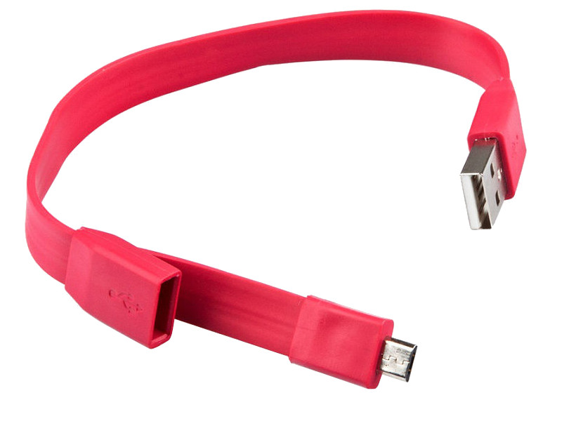 фото Аксессуар liberty project браслет usb - micro usb red