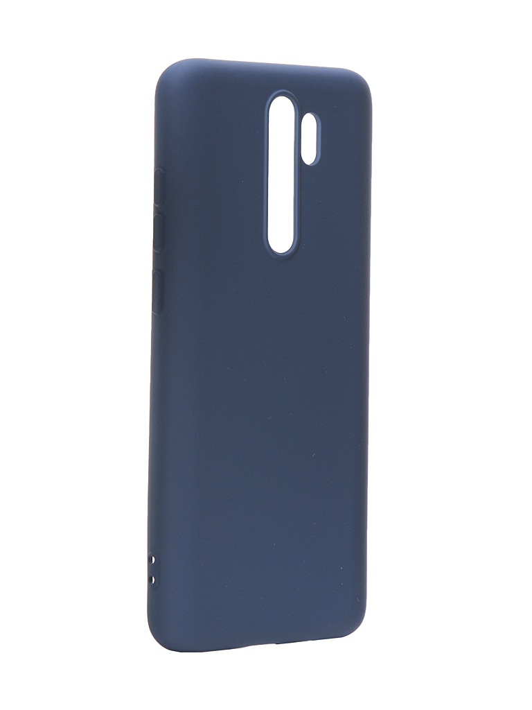 фото Чехол с микрофиброй df для xiaomi redmi note 8 pro silicone blue xioriginal-03 df-group