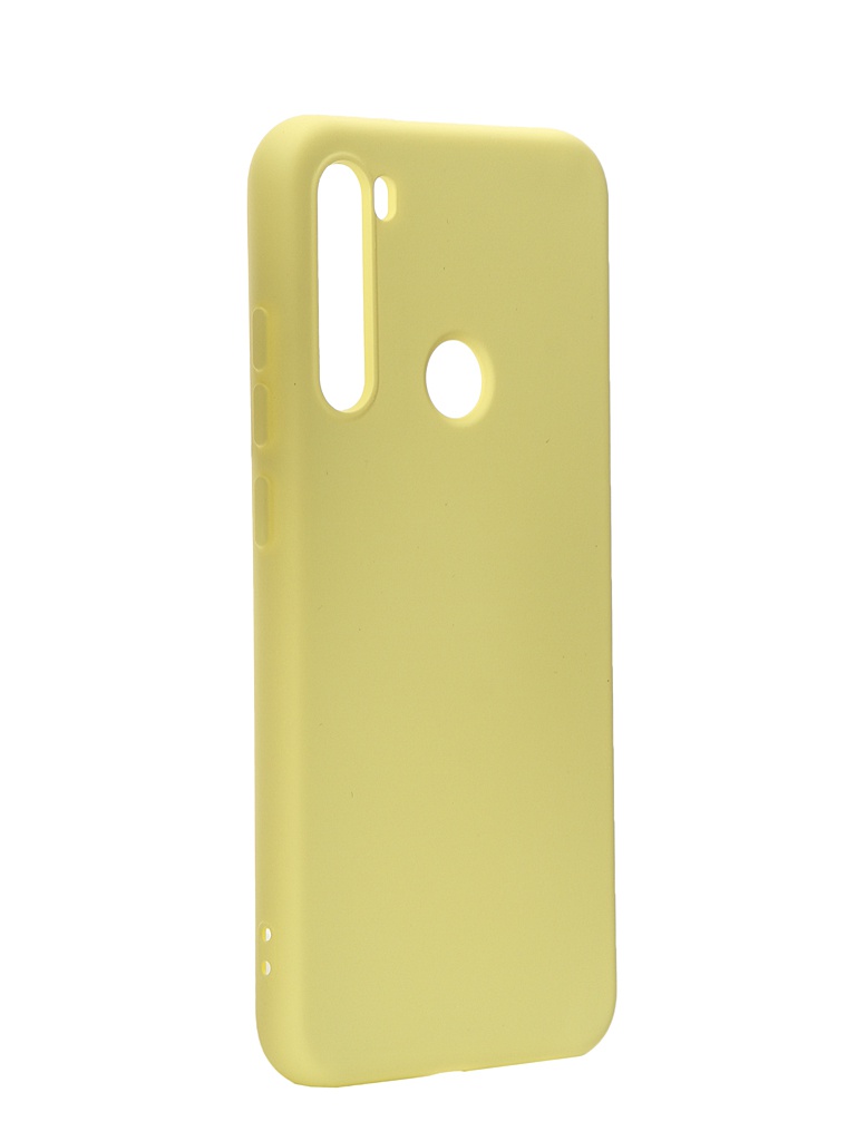 

Чехол с микрофиброй DF для Xiaomi Redmi Note 8 Silicone Yellow xiOriginal-02, xiOriginal-02