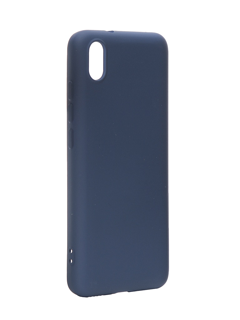 фото Чехол с микрофиброй df для xiaomi redmi 7a silicone blue xioriginal-01 df-group