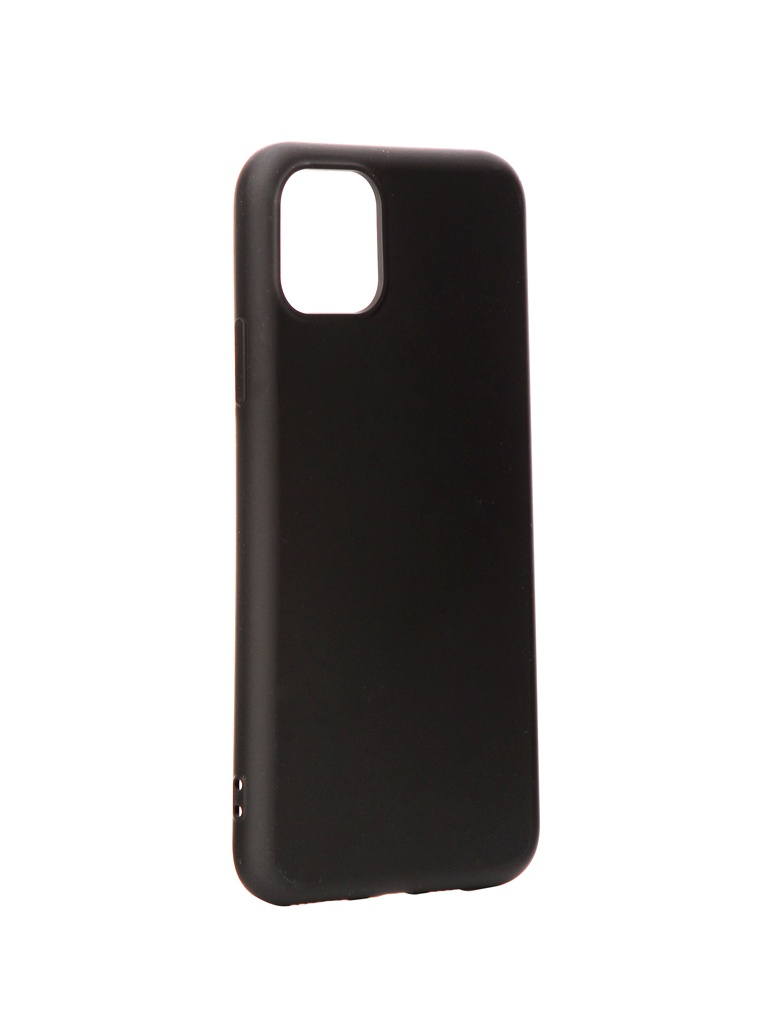 фото Чехол df для apple iphone 11 pro max с микрофиброй silicone black ioriginal-03 df-group