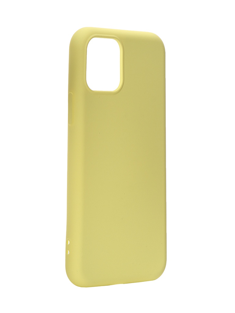 фото Чехол df для apple iphone 11 pro с микрофиброй silicone yellow ioriginal-02 df-group