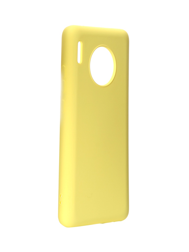 Чехол DF для Huawei Mate 30 Silicone Yellow hwOriginal-05
