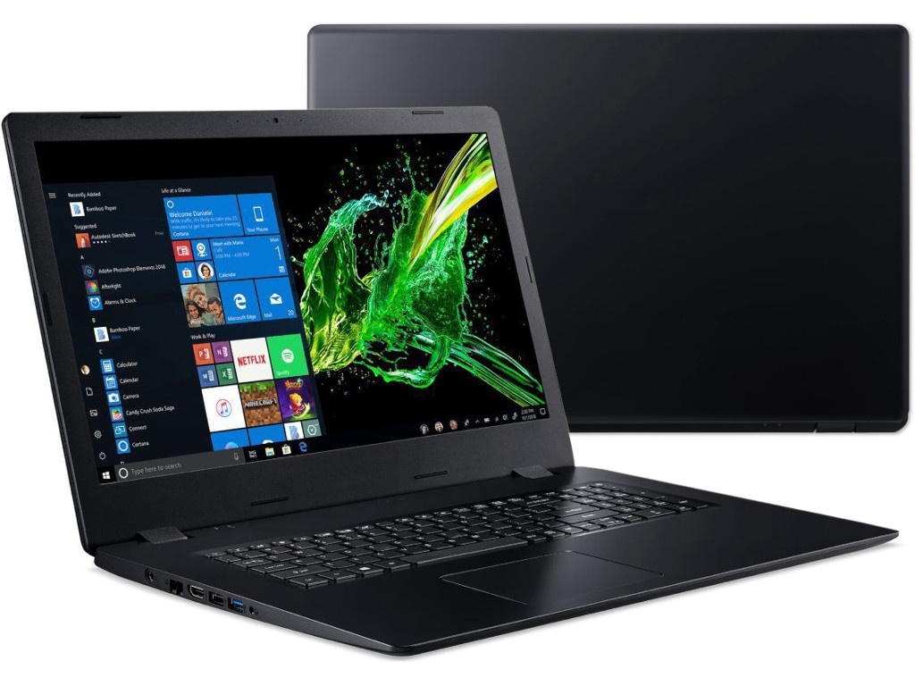 

Ноутбук Acer Aspire A317-51KG-39RT Black NX.HELER.005 (Intel Core i3-7020U 2.3 GHz/4096Mb/128Gb SSD/nVidia GeForce MX130 2048Mb/Wi-Fi/Bluetooth/Cam/17.3/1600x900/Windows 10 Home 64-bit), A317-51KG-39RT