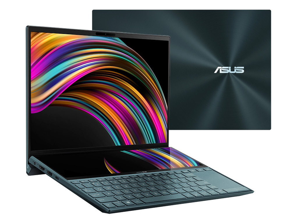 фото Ноутбук asus zenbook duo ux481fl-bm002ts 90nb0p61-m01740 (intel core i5-10210u 1.6ghz/8192mb/512gb ssd/no odd/nvidia geforce mx250 2048mb/wi-fi/bluetooth/cam/14.0/1920x1080/windows 10 64-bit)