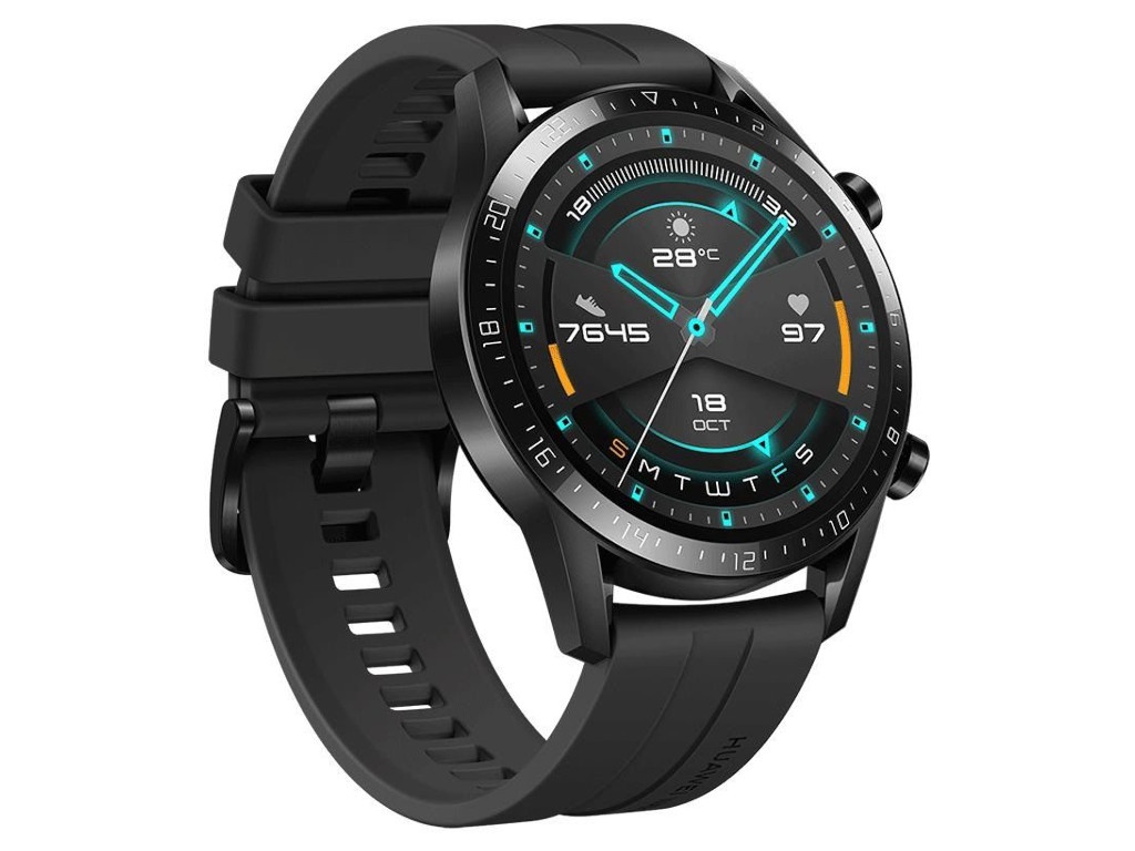 фото Умные часы Huawei Watch GT 2 Matte Black / Black Fluoroelastomer 55024335