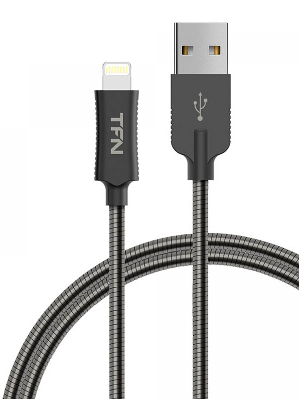 фото Аксессуар TFN Forza USB - Lightning 1m Steel TFN-CFZLIGUSB1MST