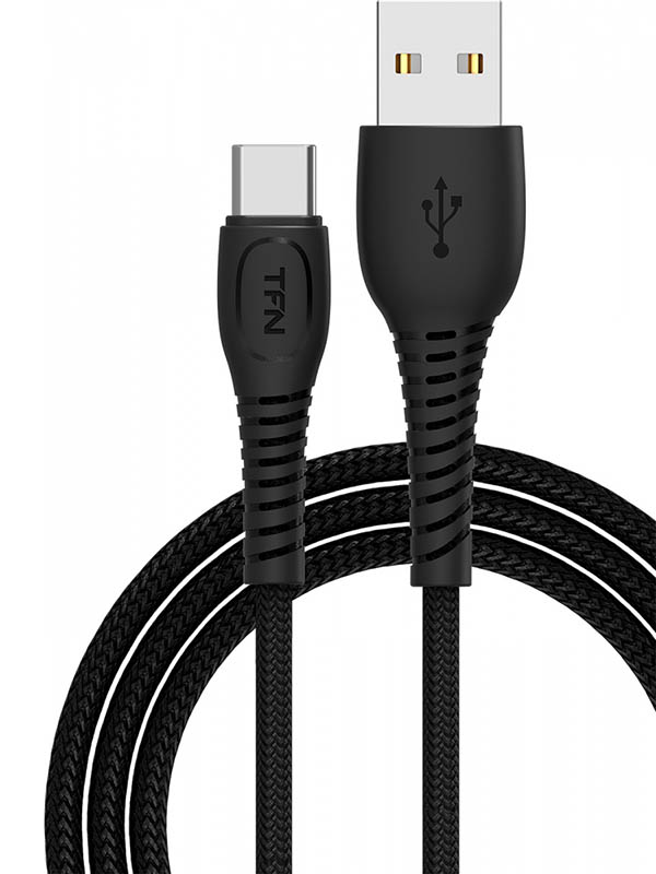 фото Аксессуар TFN Forza USB - USB Type-C 1m 5A Black TFN-CUSBCUSB5A1MBK