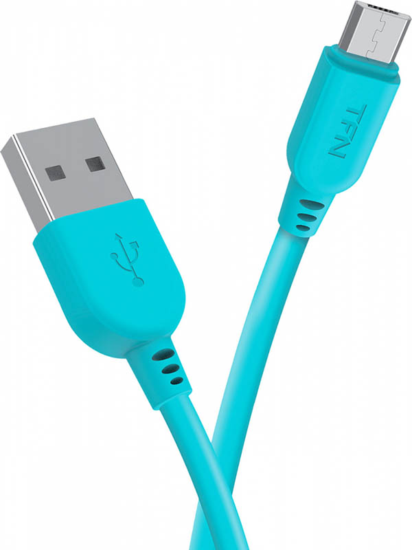 фото Аксессуар TFN PVC USB - microUSB 1m Blue TFN-CMIC1MPVCBL