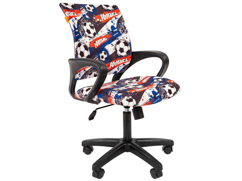 фото Компьютерное кресло chairman kids 103 футбол ткань black 00-07037747