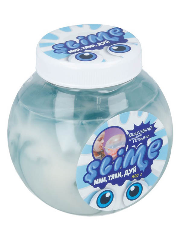 фото Игрушка антистресс Лизун Slime Mega Mix 500гр Blue + White S500-9
