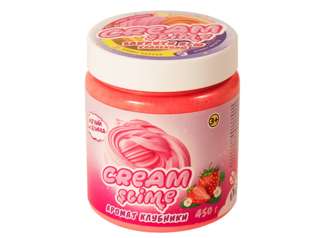 

Слайм Slime Cream-Slime 450гр с ароматом клубники SF05-S, Cream-Slime SF05-S