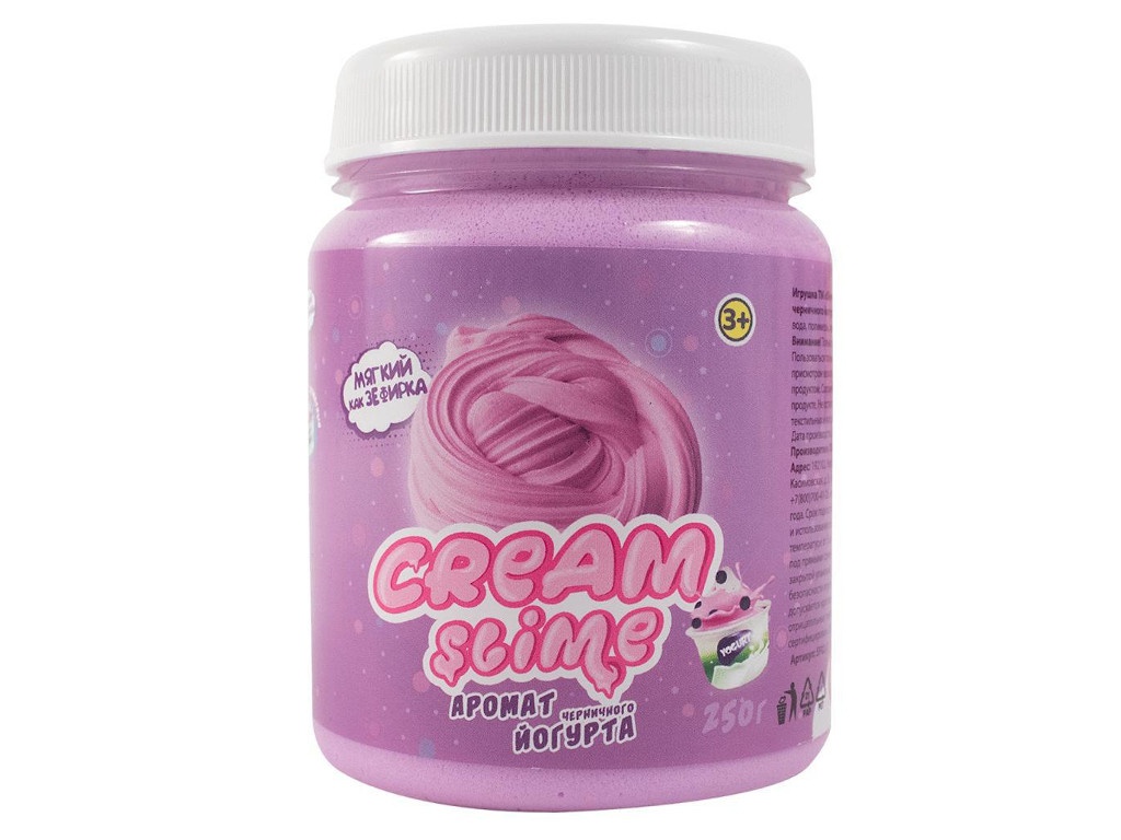 фото Слайм Slime Cream-Slime 250гр с ароматом черничного йогурта SF02-J