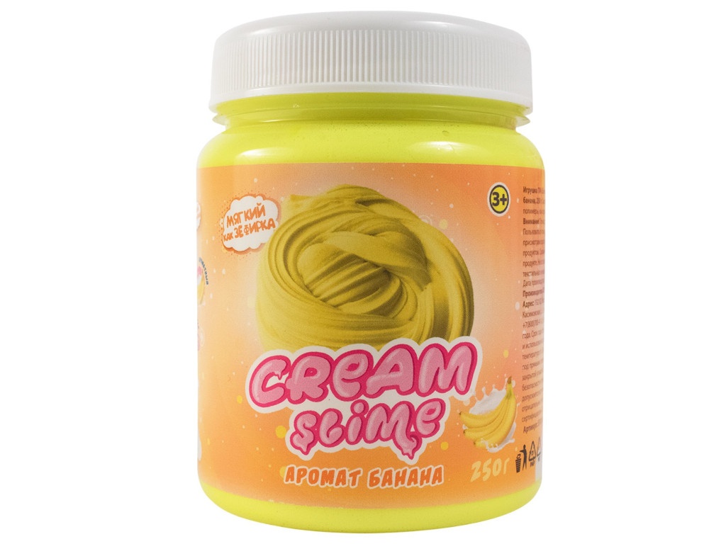 фото Слайм Slime Cream-Slime 250гр с ароматом банана SF02-B
