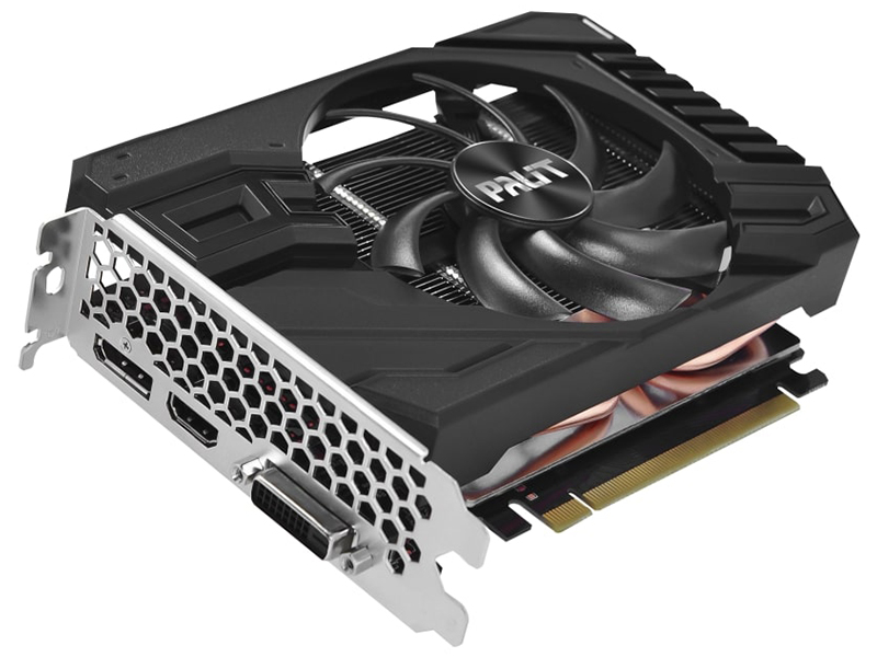 фото Видеокарта palit geforce gtx 1660 super stormx 1530mhz pci-e 3.0 6144mb 14000mhz 192 bit dvi hdmi dp ne6166s018j9-161f