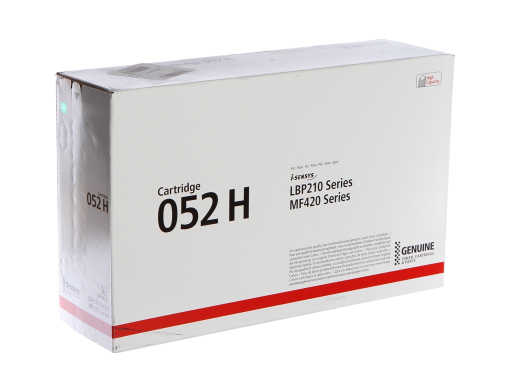 

Картридж Canon 052H 2200C002 Black для i-Sensys LBP210/MF420, 052H