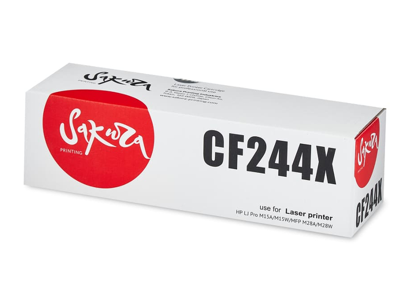 Картридж Sakura CF244X Black для HP LJ Pro M15a/M15w/ M28a/M28w картридж nv print nv cf244x для hp laserjet pro m28a m28w m15a m15w