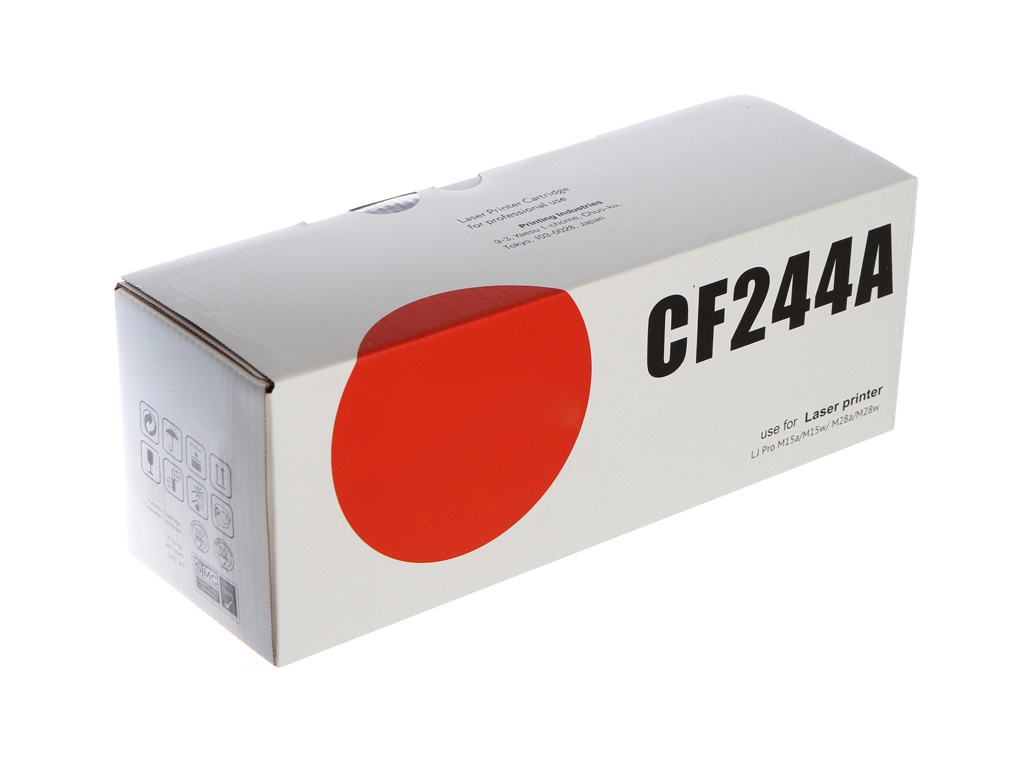 Картридж Sakura CF244A Black картридж sakura 3yl84ae 912xl black для hp 30 мл 825 к