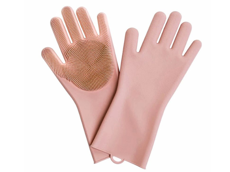 фото Силиконовые перчатки Xiaomi Silicone Cleaning Glove Pink 388017