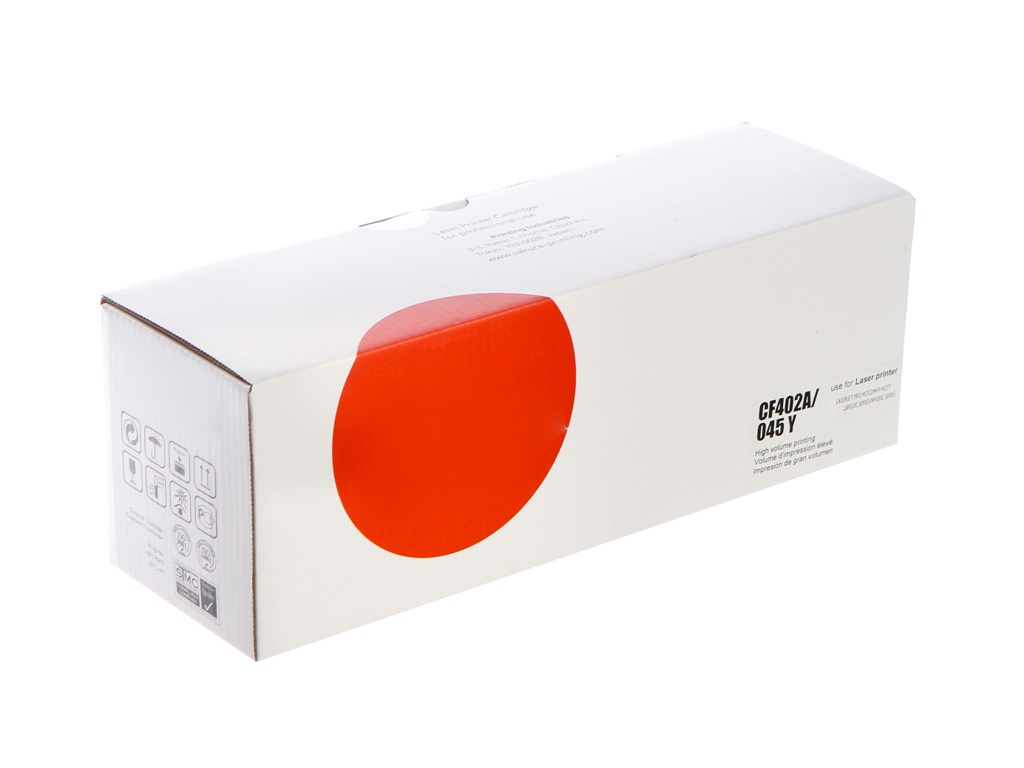 Картридж Sakura SACF402A/045Y Yellow для HP Color LaserJet Pro M252n/M252dn/MFP277dw/277n/Canon i-Sensys LBP-610C/MF-630C