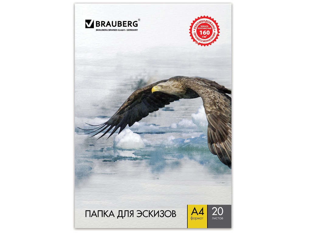 

Папка для экскизов Brauberg Орел А4 20 листов 125230, 125230