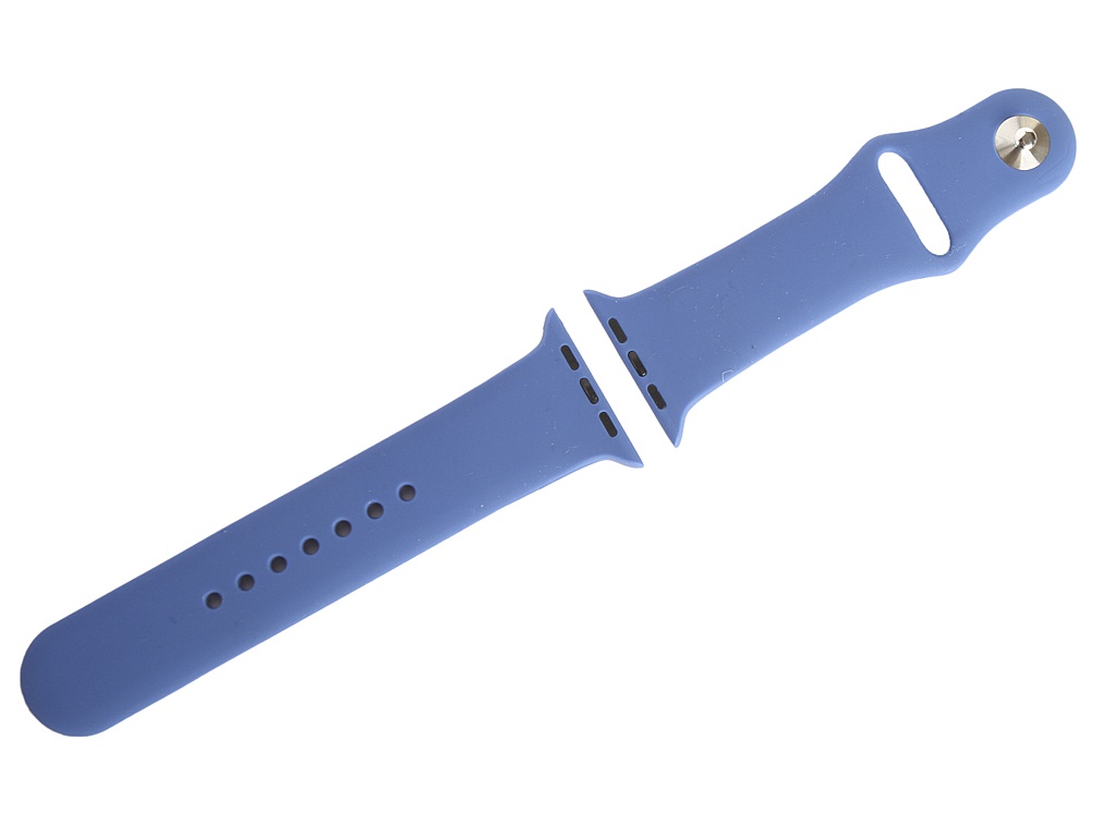 фото Аксессуар Ремешок Gurdini Sport Silicone для APPLE Watch 42mm/44mm Delft Blue 910755