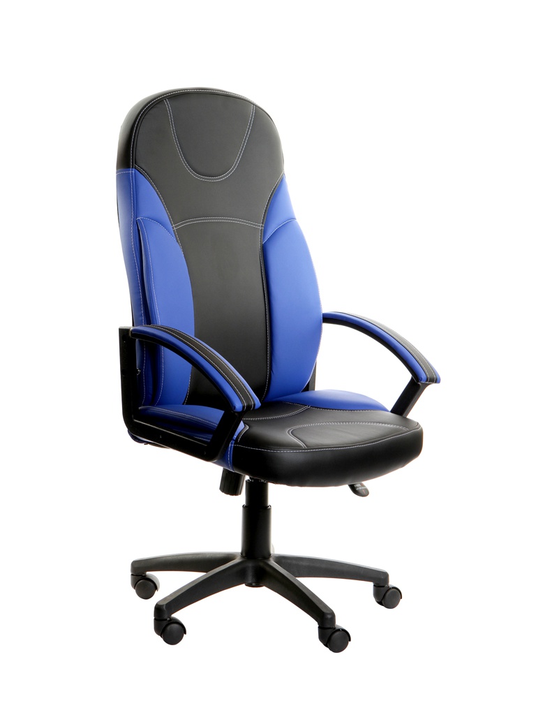 фото Компьютерное кресло tetchair twister искусственная кожа black-blue 3498