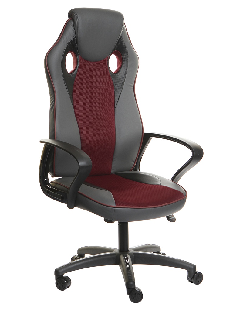 фото Компьютерное кресло TetChair Racer New искусственная кожа, ткань Metallic-Burgundy 13230