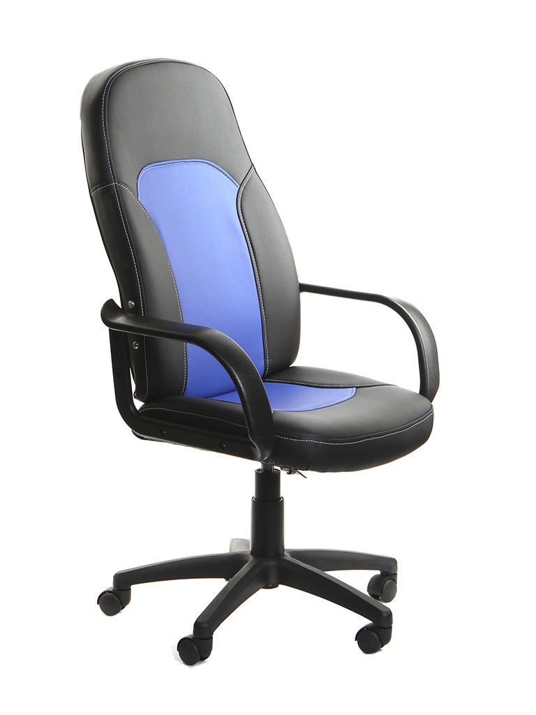 фото Компьютерное кресло TetChair Parma искусственная кожа Black-Blue 3526