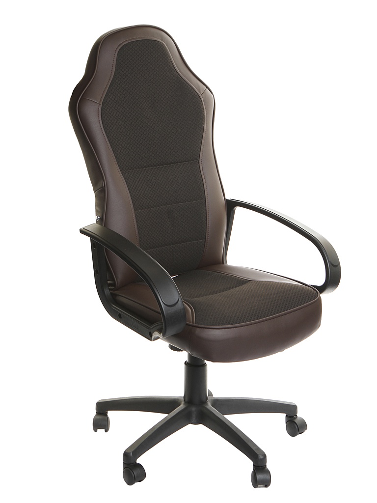 фото Компьютерное кресло TetChair Kappa искусственная кожа, ткань Brown-Beige 10538