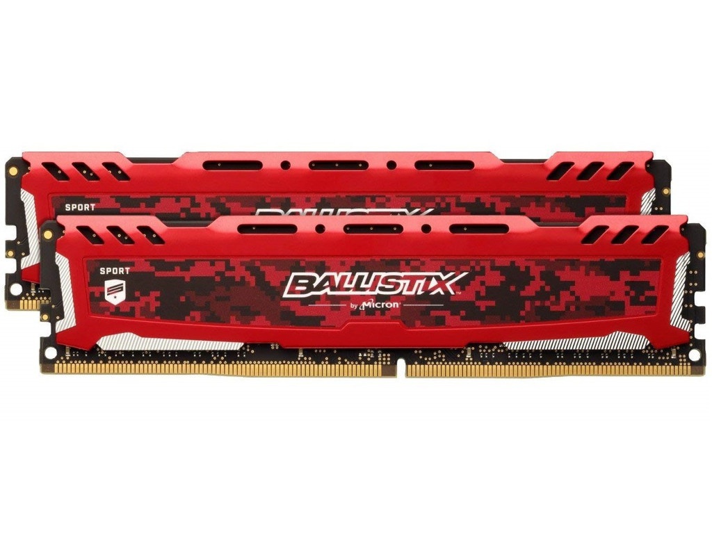 фото Модуль памяти Crucial Ballistix Sport LT DDR4 UDIMM 2400MGz PC4-19200 CL16 - 32Gb Kit (2x16Gb) BLS2K16G4D240FSE