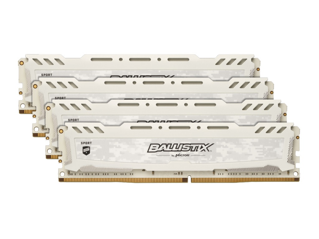 фото Модуль памяти Crucial Ballistix Sport LT DDR4 UDIMM 3000MHz PC4-24000 CL15 - 32Gb Kit (4x8Gb) BLS4K8G4D30AESCK