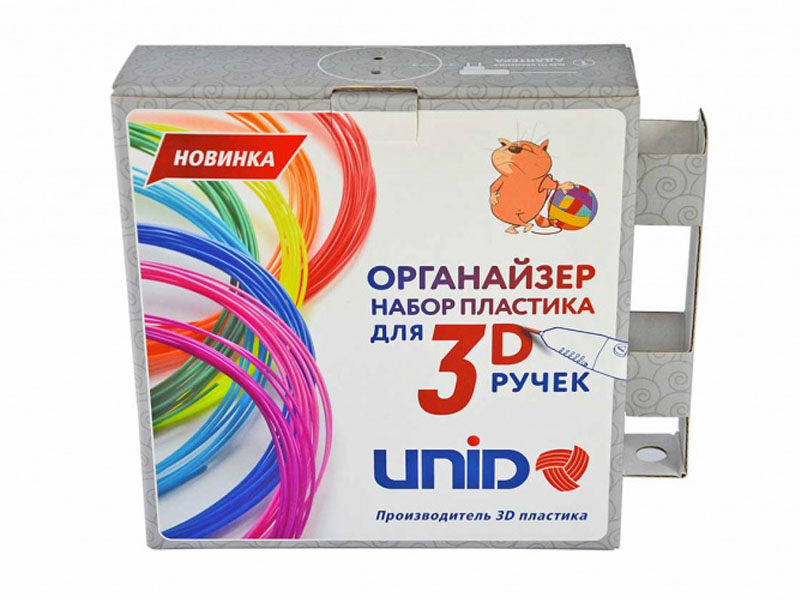 Аксессуар Unid Набор-органайзер с пластиком PRO-15 15 цветов по 10m ORG-PRO15F